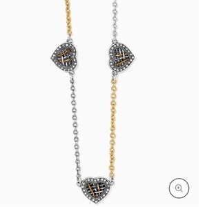Brighton Neptune’s Rings Woven Heart Station Necklace NWT